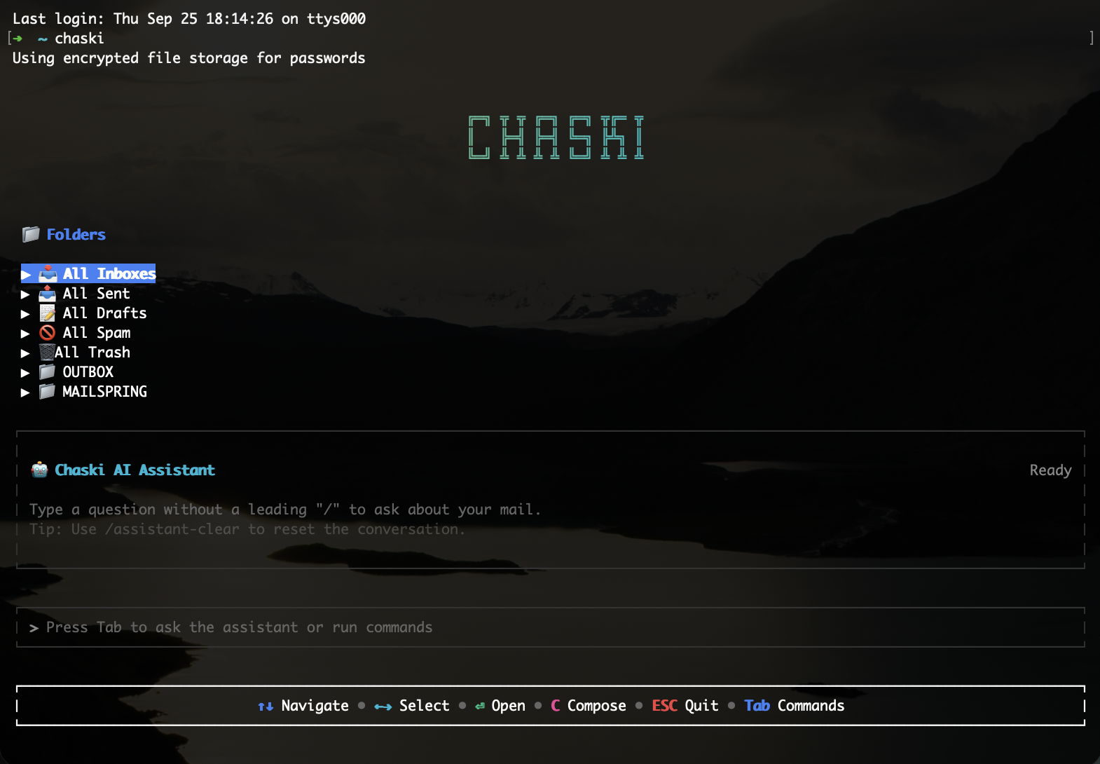 Home view overview displaying inbox metrics and recent activity